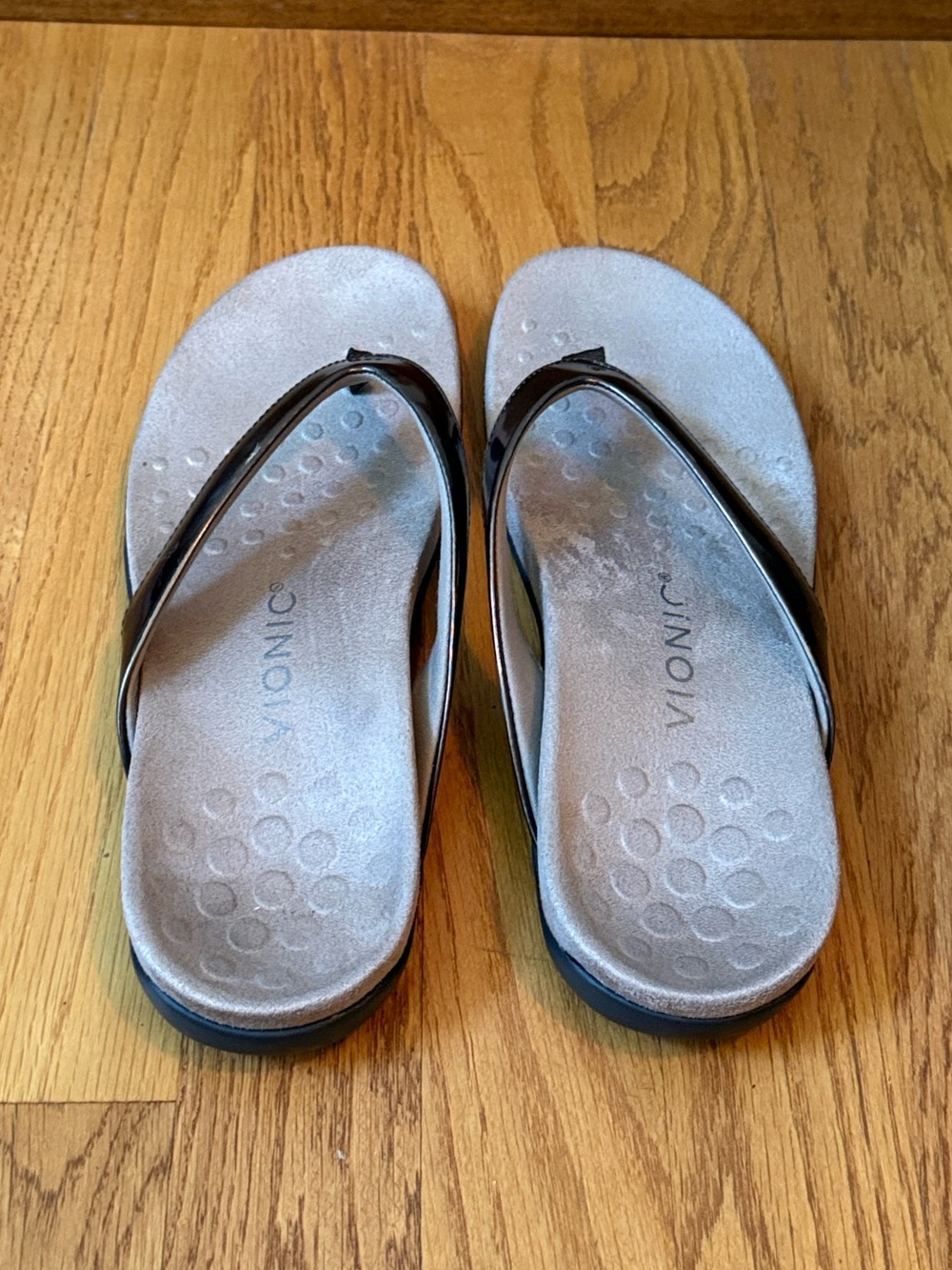 Vionic Dillon Metallic Pewter Orthotic Sandals Women’s Size 6.5 - Picture 7 of 11
